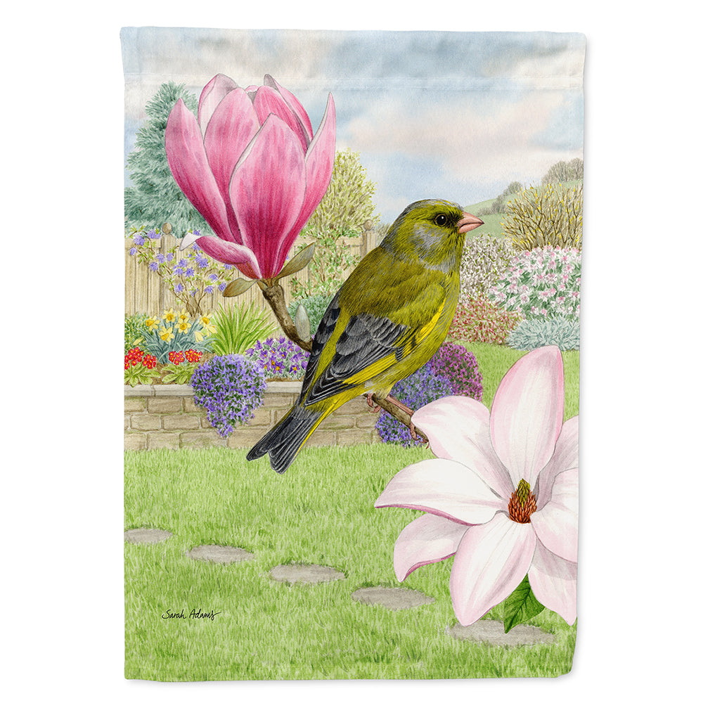 European Greenfinch Flag Canvas House Size ASA2145CHF  the-store.com.