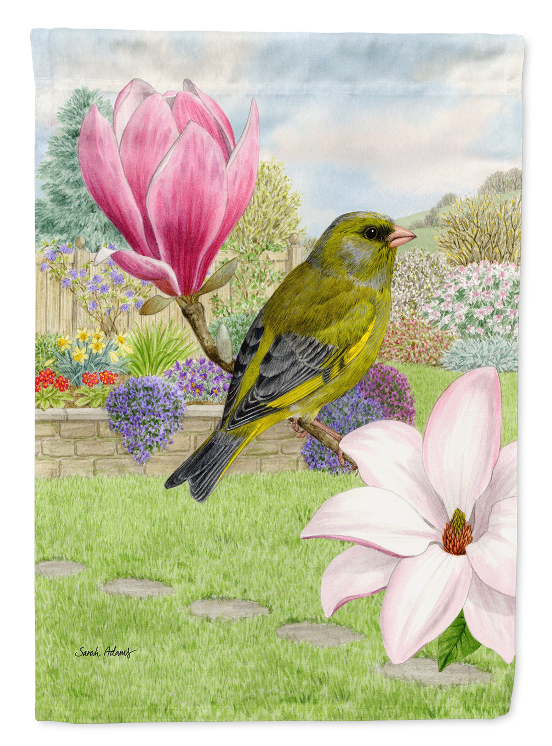 European Greenfinch Flag Garden Size ASA2145GF.