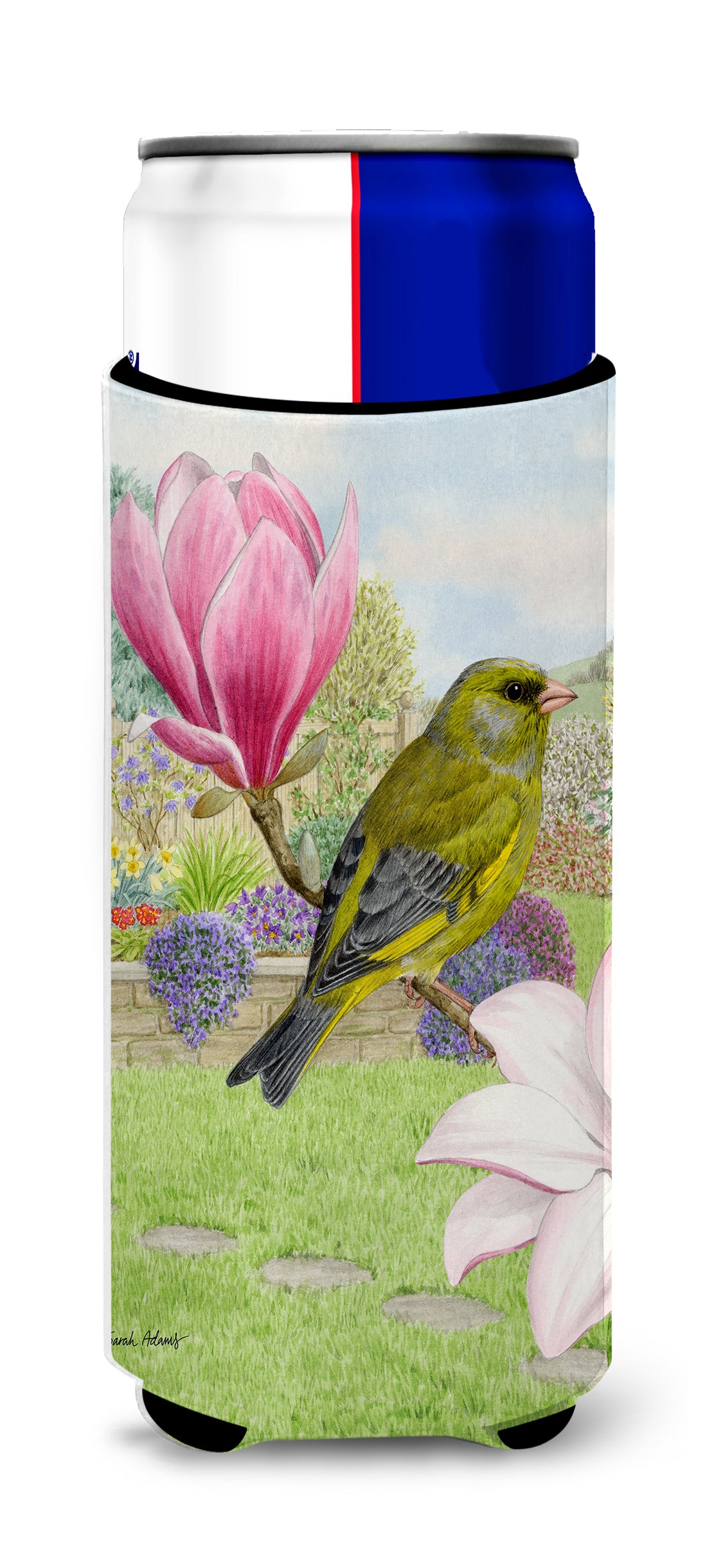 European Greenfinch Ultra Beverage Insulators for slim cans ASA2145MUK  the-store.com.