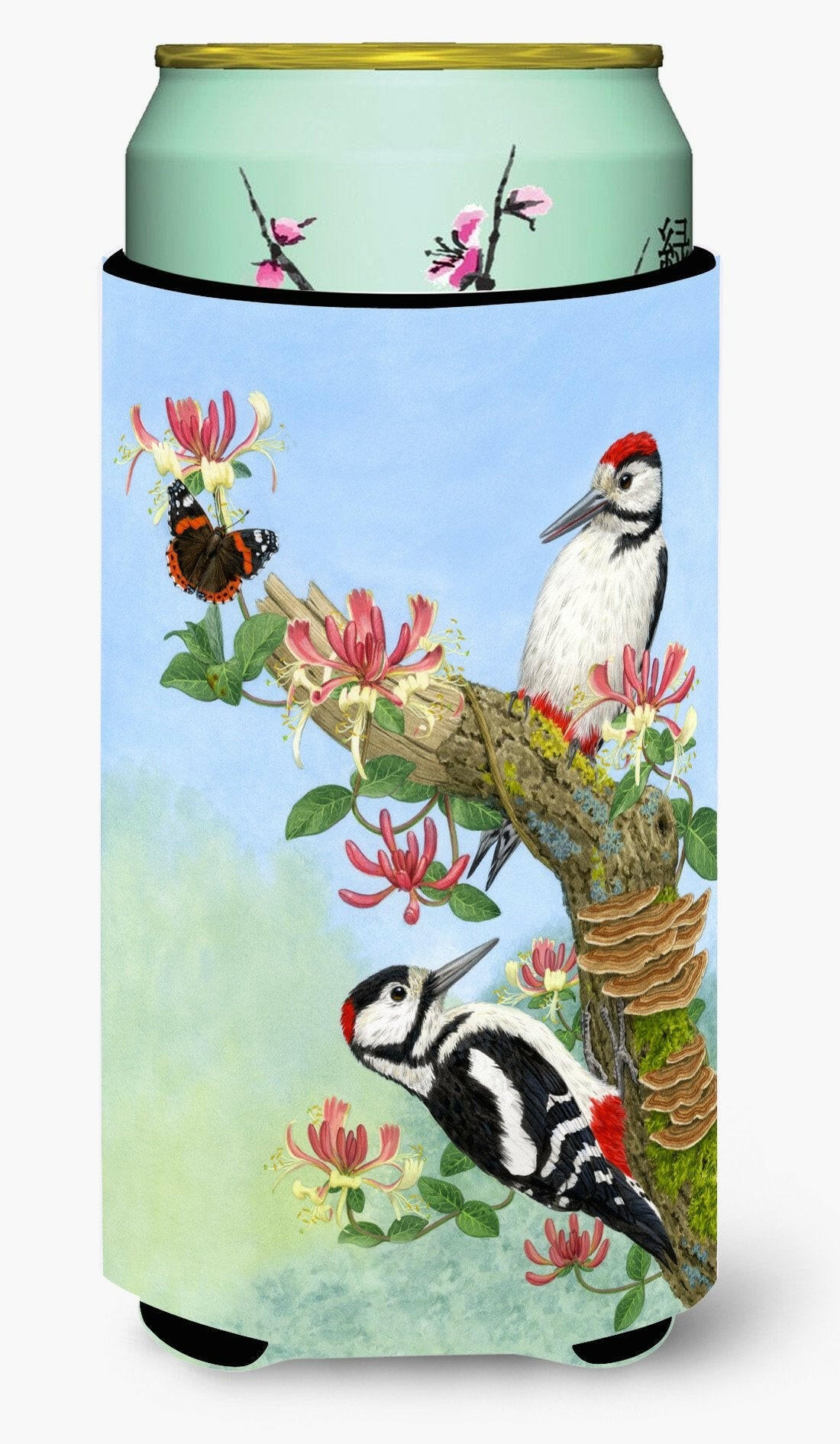 Woodpeckers Tall Boy Beverage Insulator Hugger ASA2153TBC by Caroline's Treasures