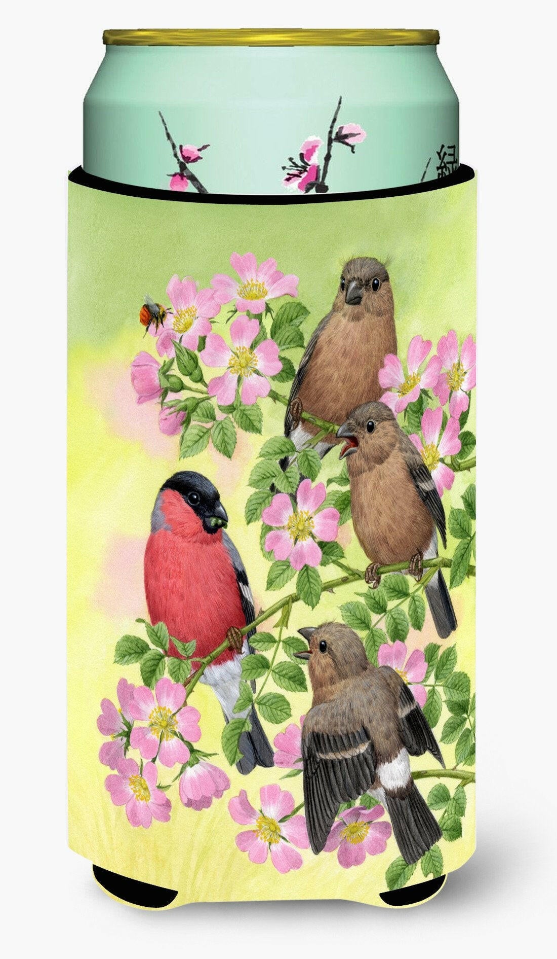 Eurasian Bullfinches Tall Boy Beverage Insulator Hugger ASA2154TBC by Caroline's Treasures