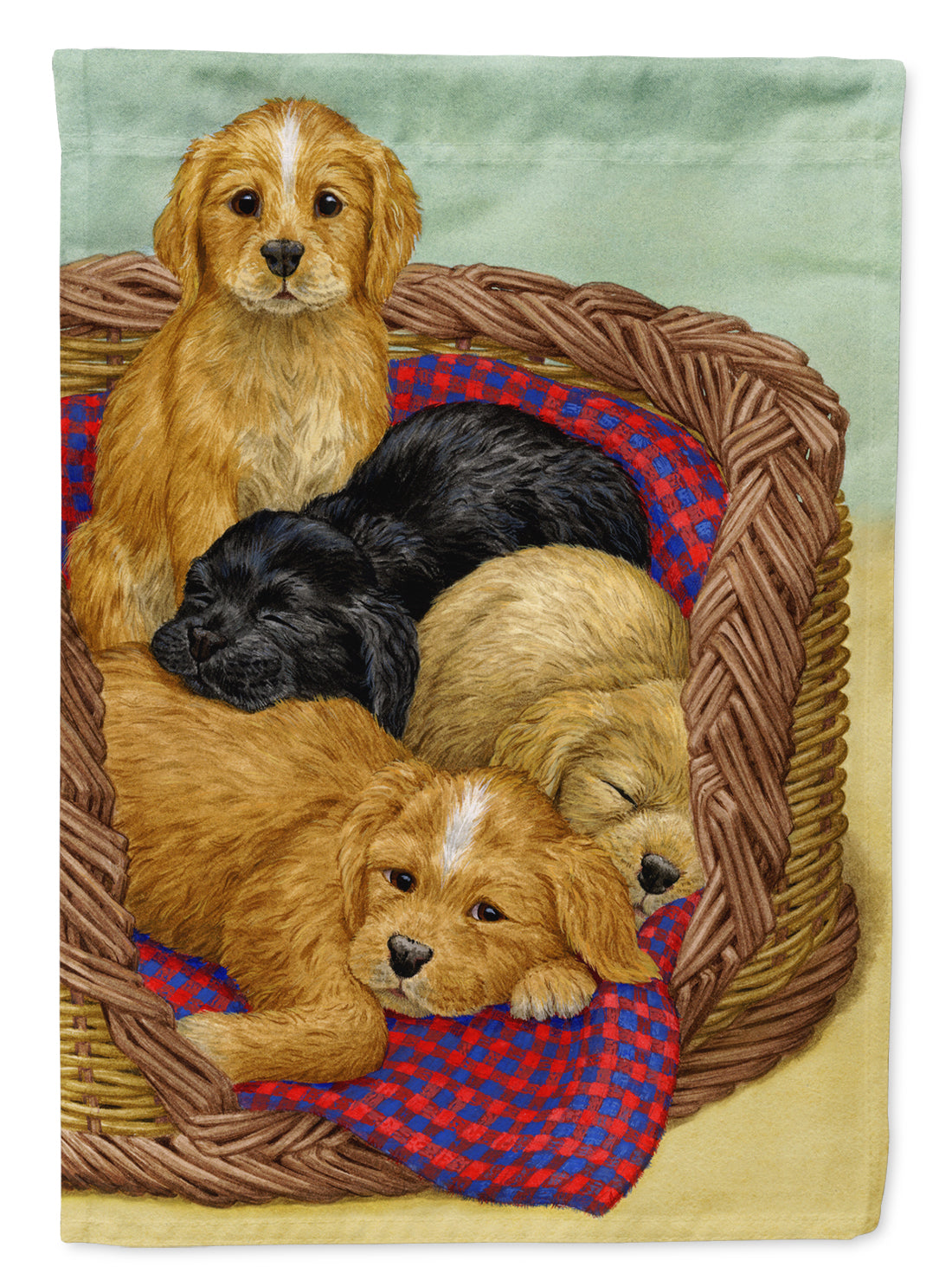 Puppies Flag Garden Size ASA2155GF.