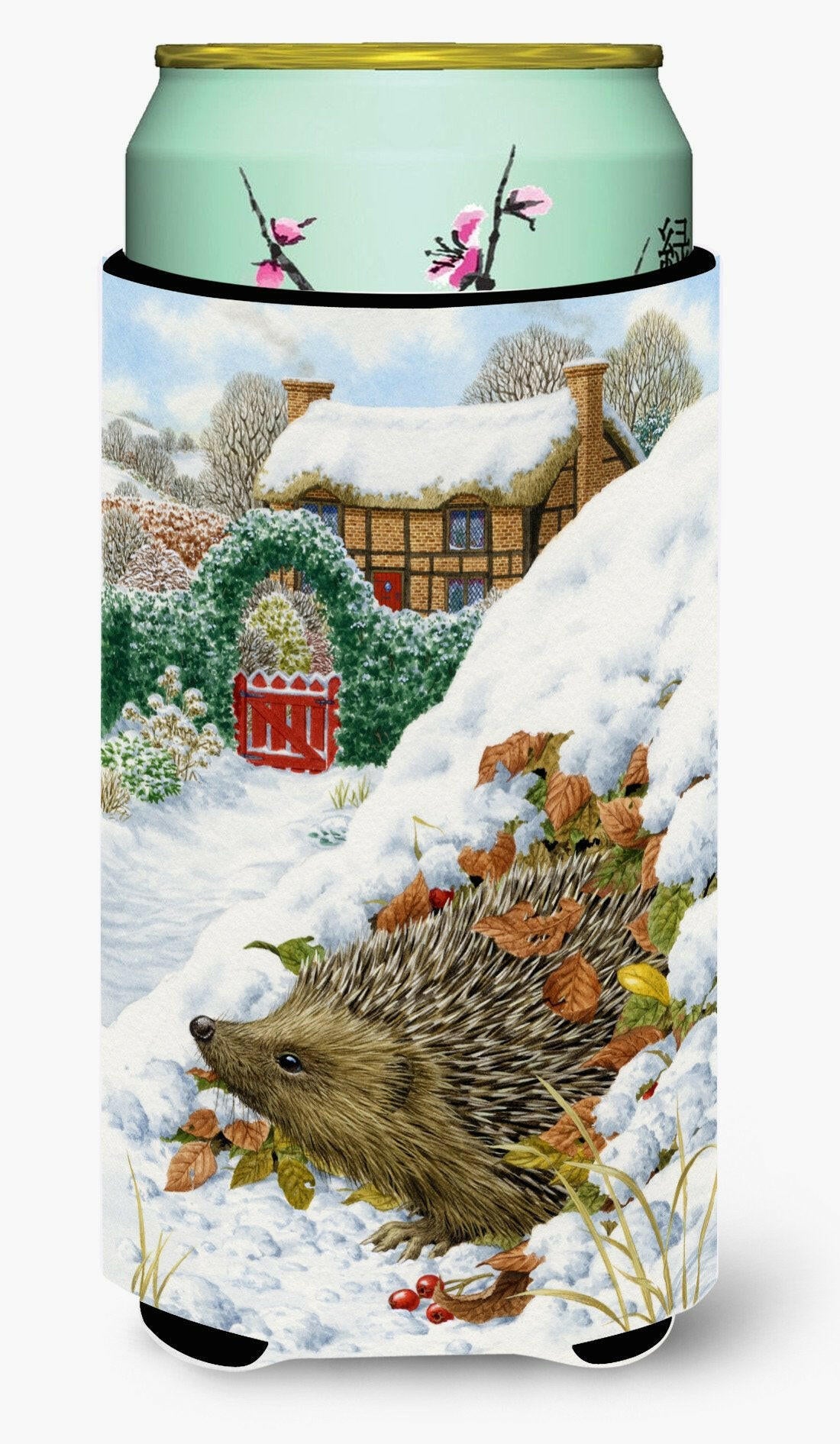 Hedgehog Holiday Tall Boy Beverage Insulator Hugger ASA2158TBC by Caroline's Treasures