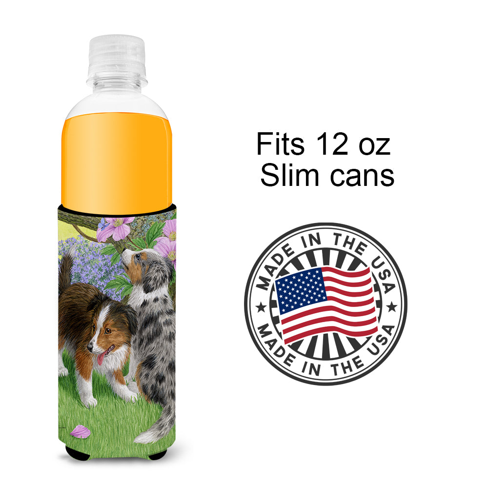 Sheltie Puppies Ultra Beverage Insulators for slim cans ASA2166MUK  the-store.com.