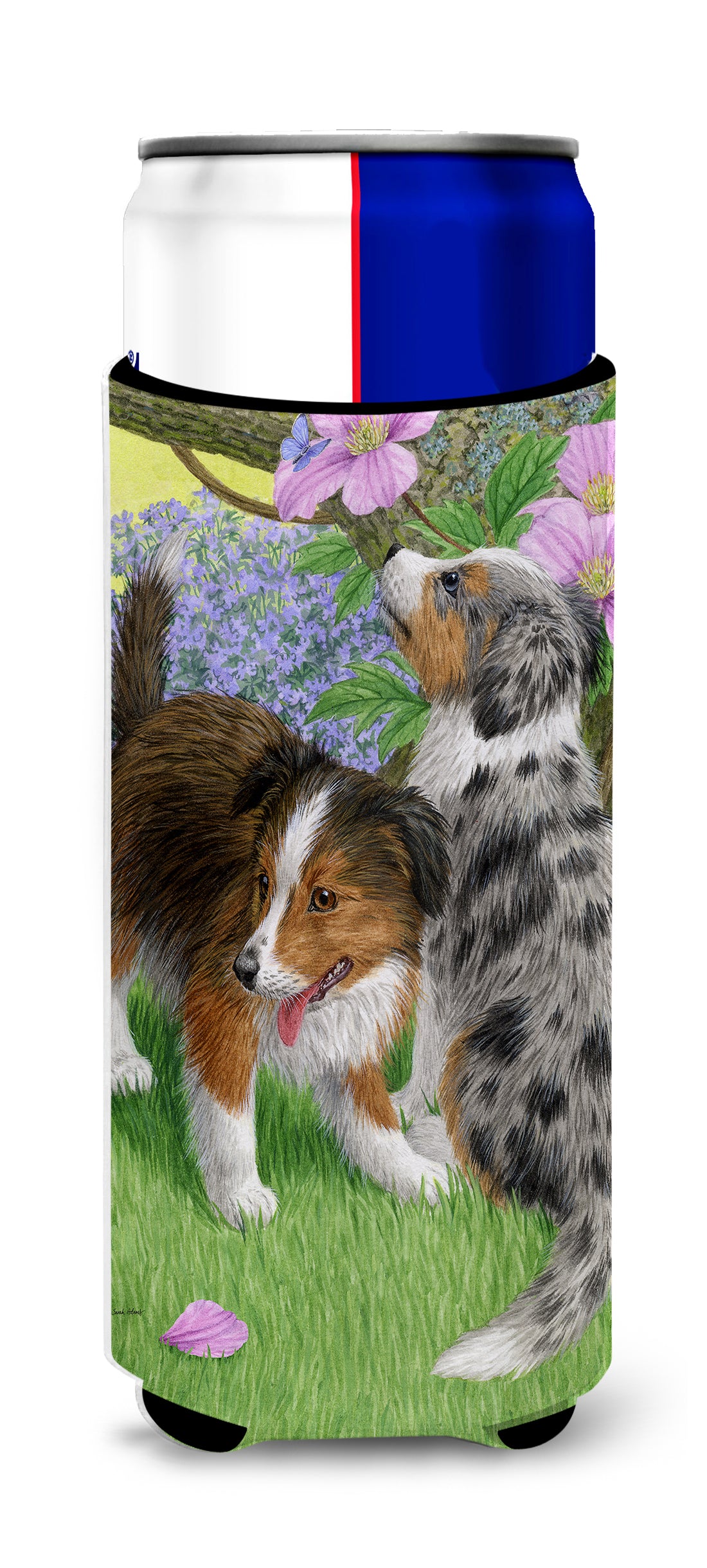 Sheltie Puppies Ultra Beverage Insulators for slim cans ASA2166MUK  the-store.com.