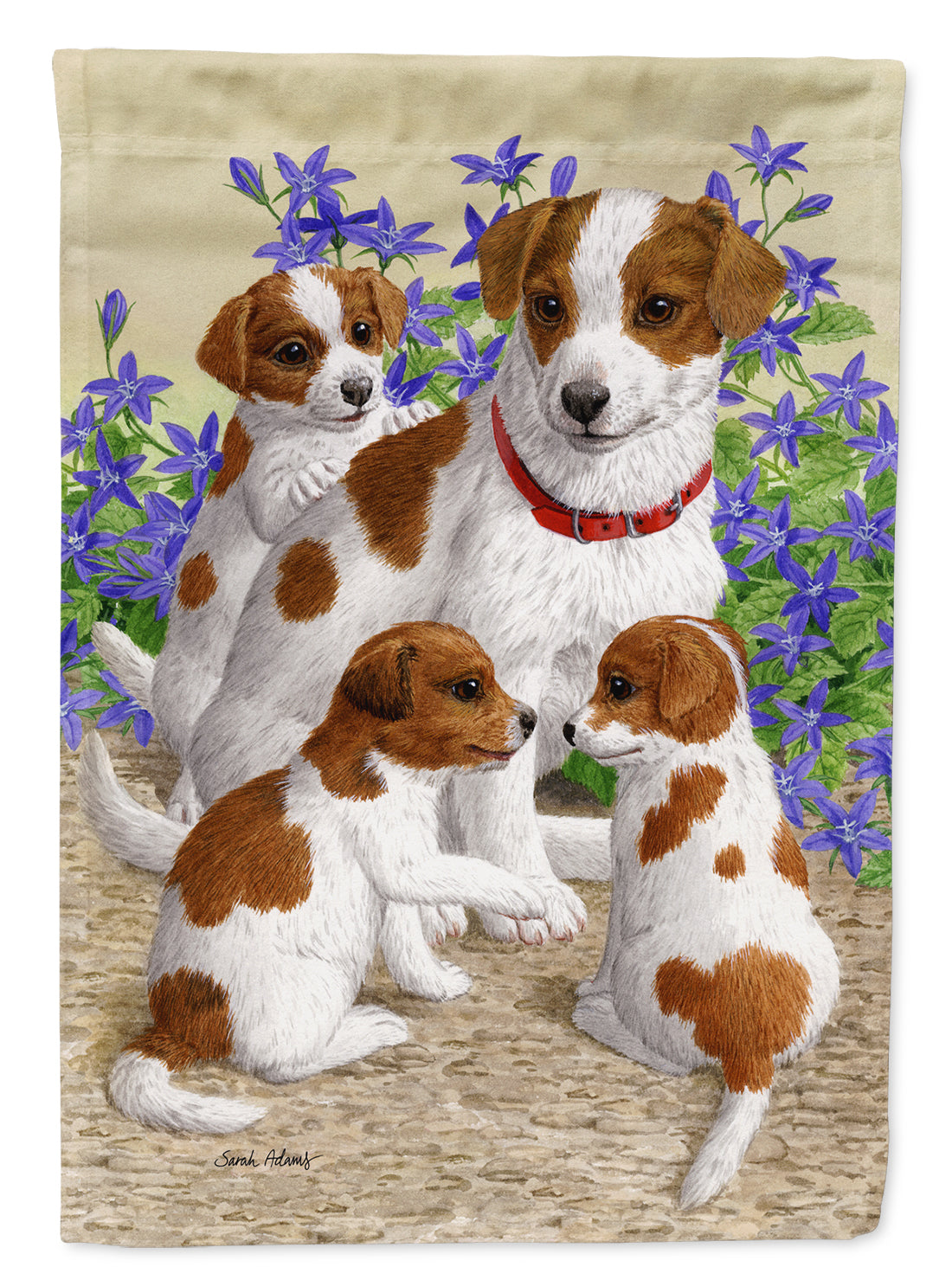 Jack Russell Terriers Flag Garden Size ASA2167GF.