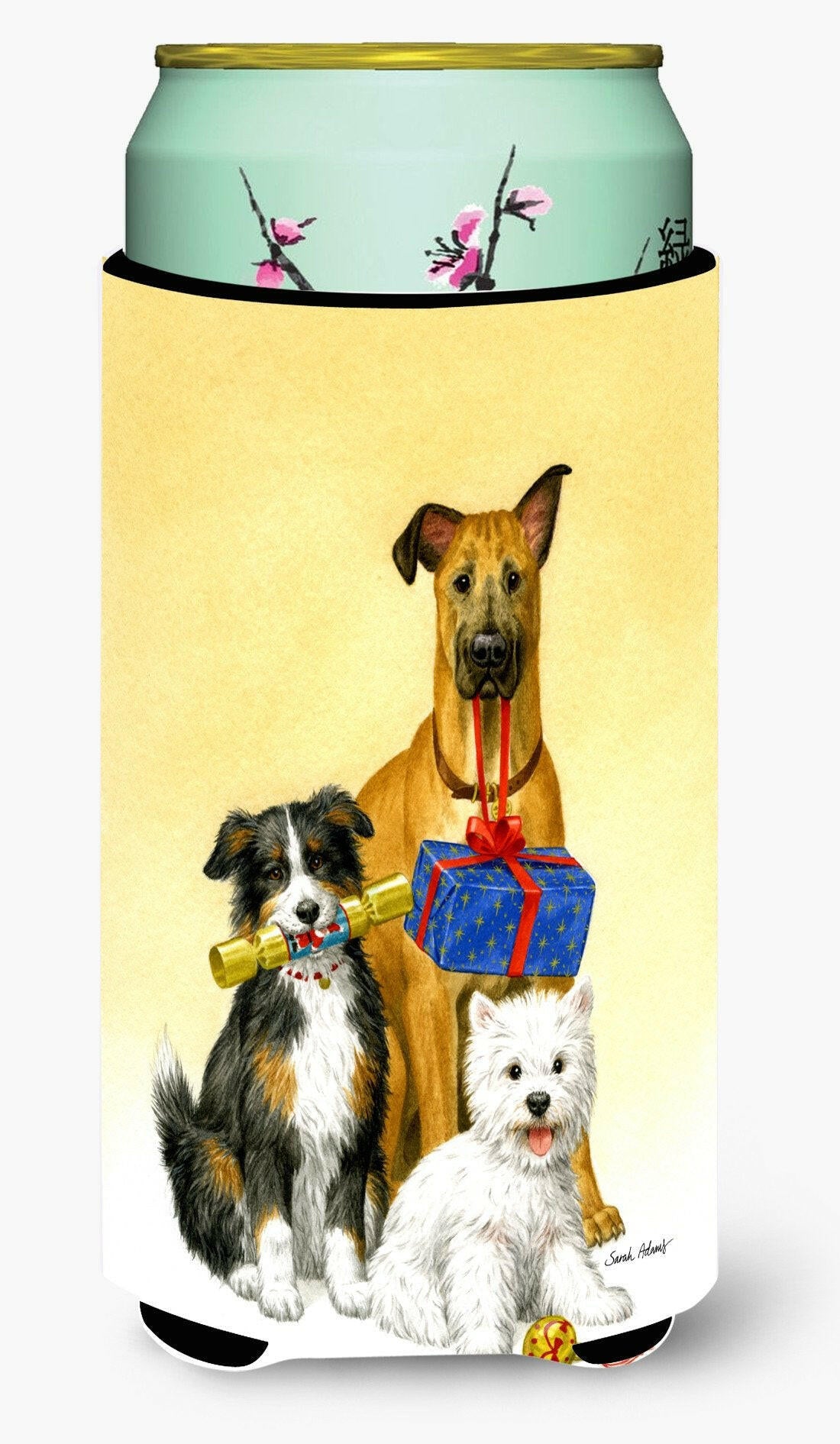 Westie, German Shepherd and Aussie Tall Boy Beverage Insulator Hugger ASA2168TBC by Caroline's Treasures