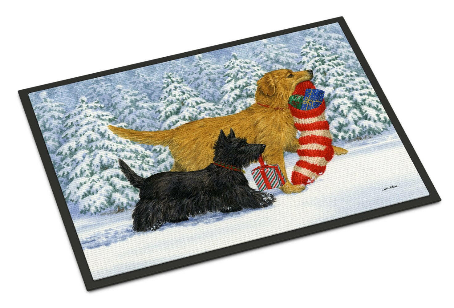 Golden Retriever Keep Up There, Scottie! Indoor or Outdoor Mat 24x36 ASA2171JMAT - the-store.com