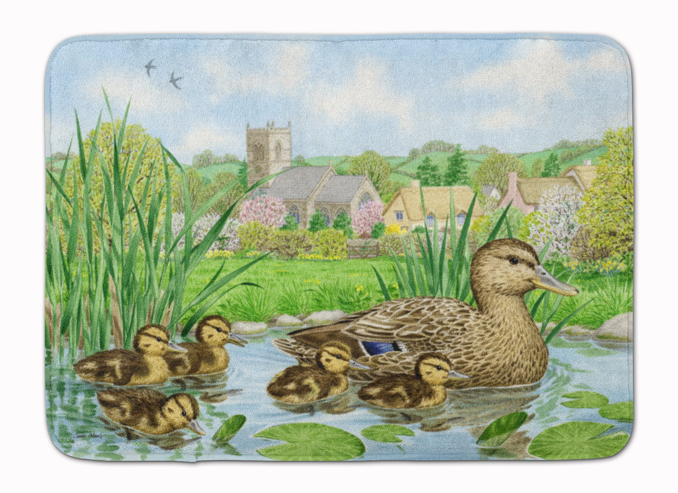 Mallard Duck Machine Washable Memory Foam Mat ASA2178RUG - the-store.com