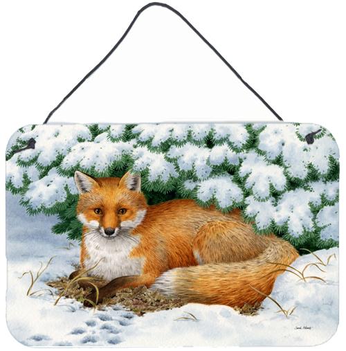 Winter Fox Wall or Door Hanging Prints ASA2184DS812 by Caroline's Treasures