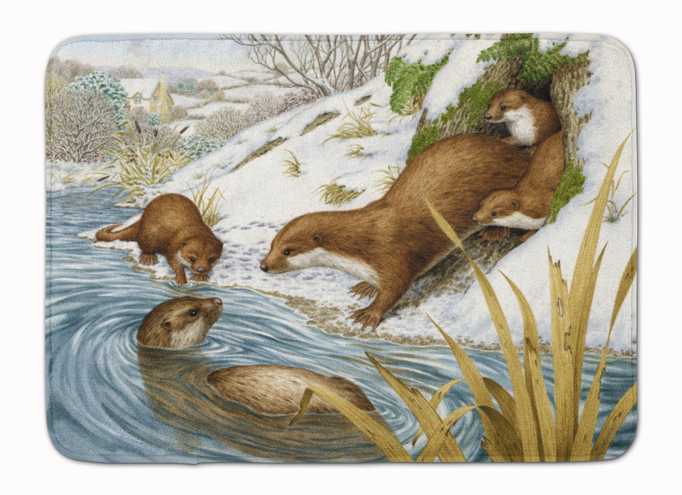 Playtime Otters Machine Washable Memory Foam Mat ASA2186RUG - the-store.com