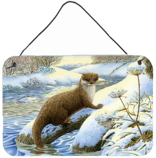 Winter Otter Wall or Door Hanging Prints by Caroline's Treasures