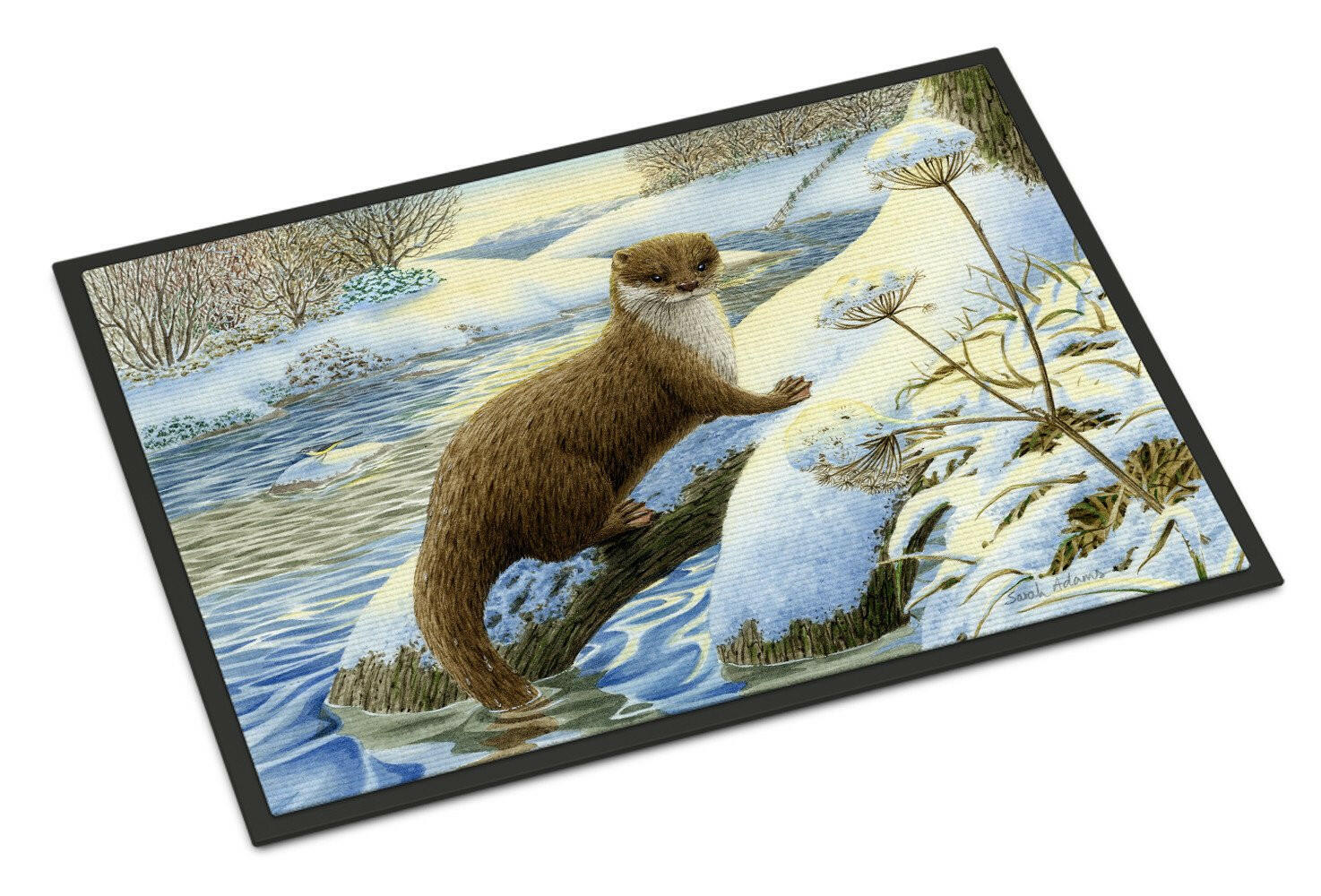 Winter Otter Indoor or Outdoor Mat 24x36 ASA2187JMAT - the-store.com