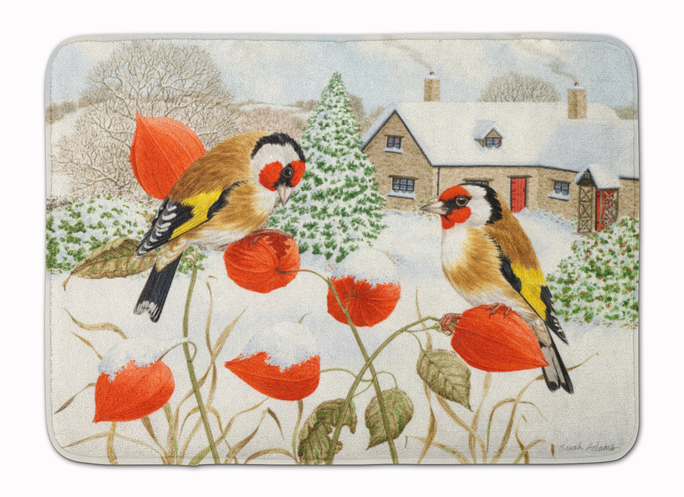 European Goldfinches Machine Washable Memory Foam Mat ASA2189RUG - the-store.com