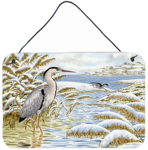 Blue Heron by the Water Wall or Door Hanging Prints by Caroline&#39;s Treasures