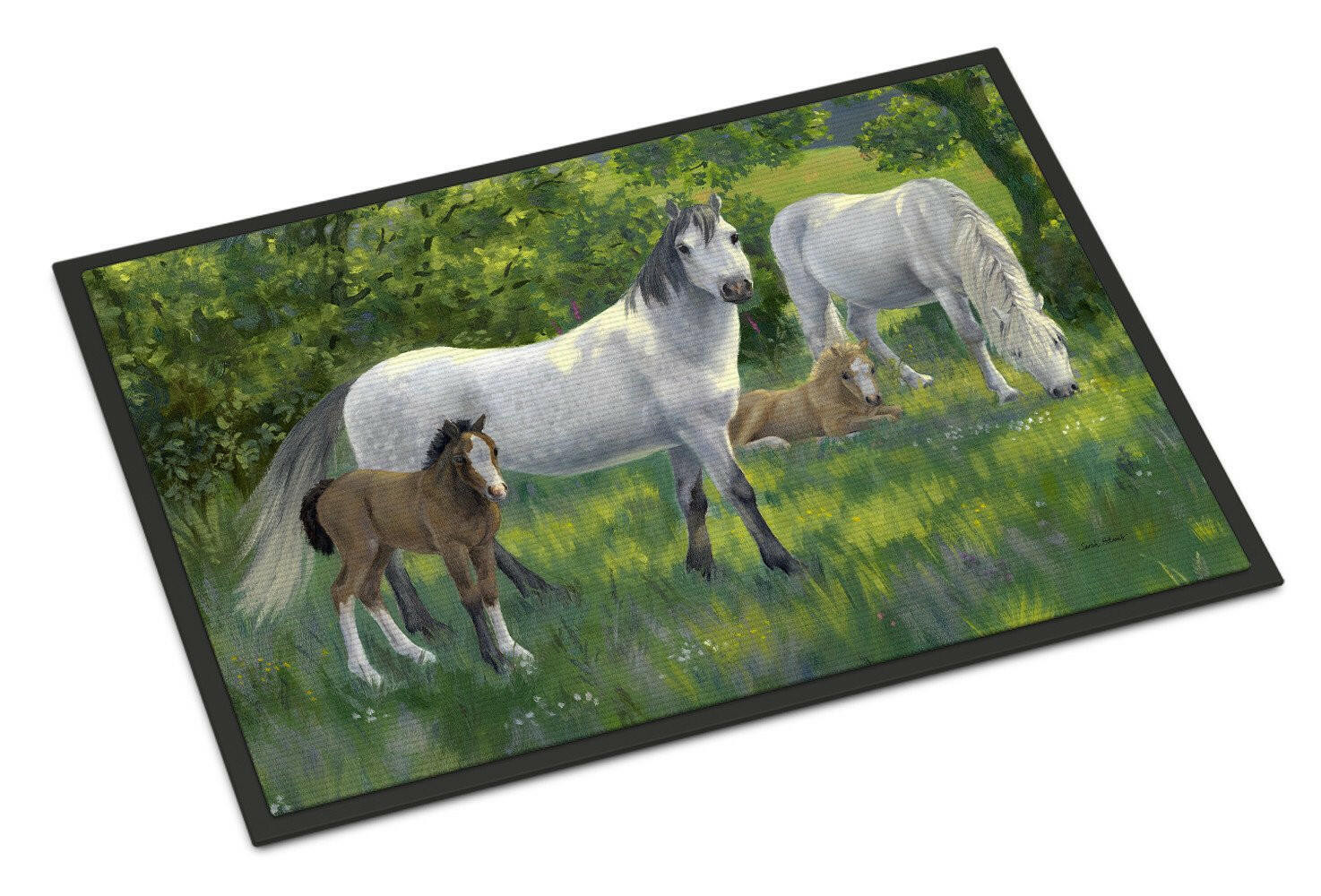 Group of Horses Indoor or Outdoor Mat 24x36 ASA2195JMAT - the-store.com