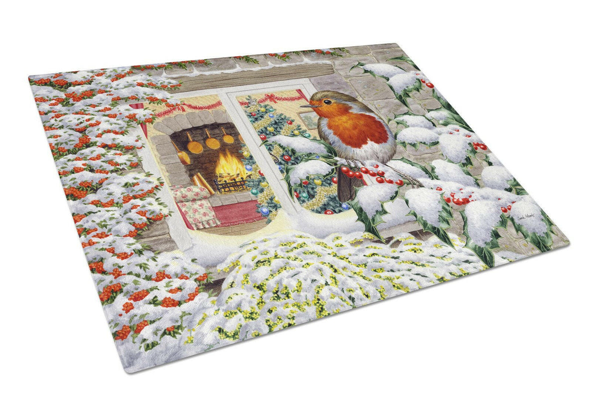 European Robin Glass Cutting Board Large ASA2199LCB by Caroline&#39;s Treasures