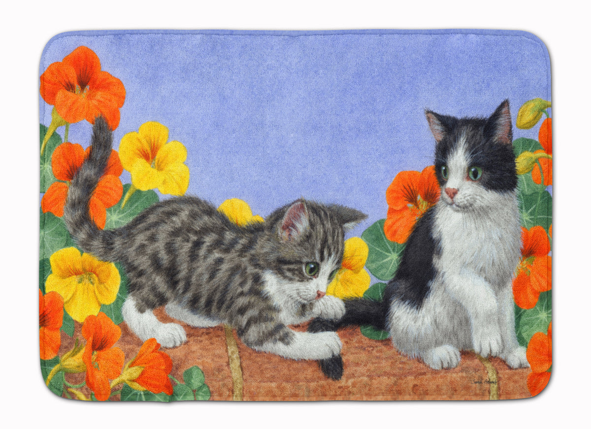 Kittens on Wall Machine Washable Memory Foam Mat ASA2201RUG - the-store.com