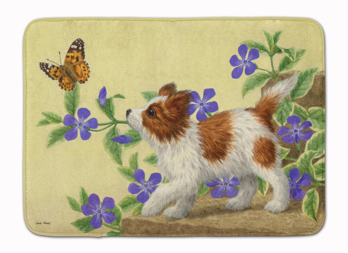 Papillon Pup Machine Washable Memory Foam Mat ASA2204RUG - the-store.com