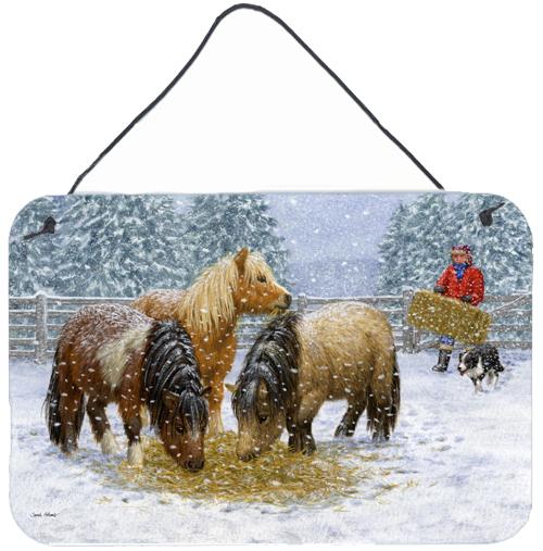 Shetland Ponies Wall or Door Hanging Prints ASA2206DS812 by Caroline's Treasures