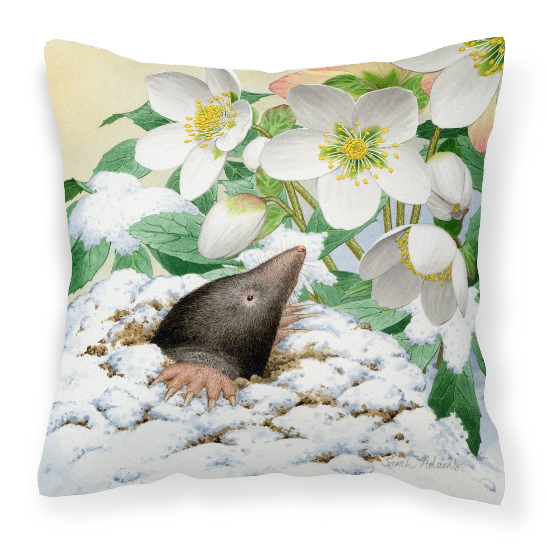 Mole by Sarah Adams Canvas Decorative Pillow by Caroline&#39;s Treasures