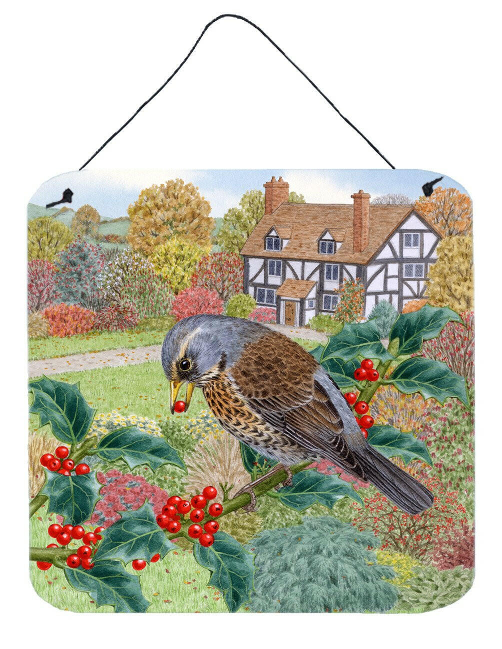 Fieldfare by Sarah Adams Wall or Door Hanging Prints ASAD0678DS66 by Caroline's Treasures