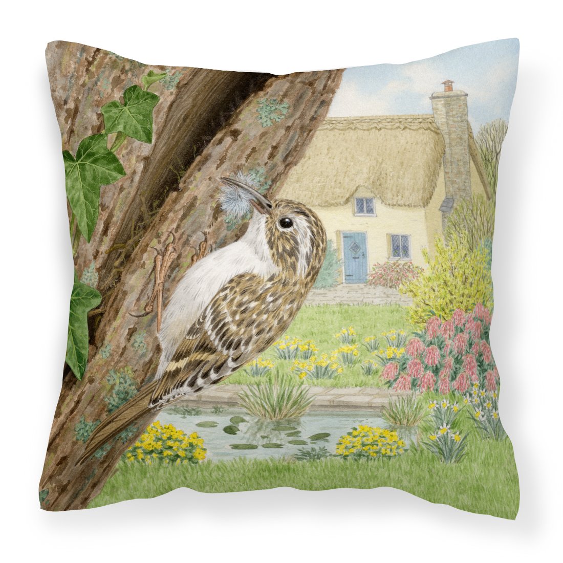 Treecreeper by Sarah Adams Canvas Decorative Pillow by Caroline's Treasures