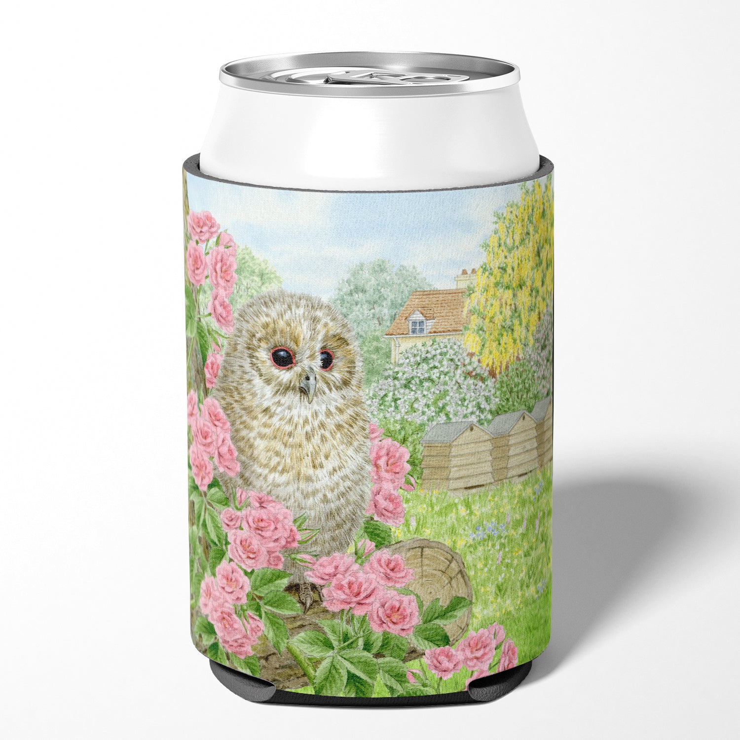 Tawny Owlet by Sarah Adams Can or Bottle Hugger ASAD0697CC.