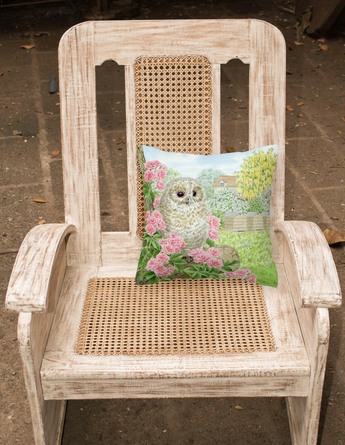 Tawny Owlet by Sarah Adams Canvas Decorative Pillow ASAD0697PW1414 - the-store.com