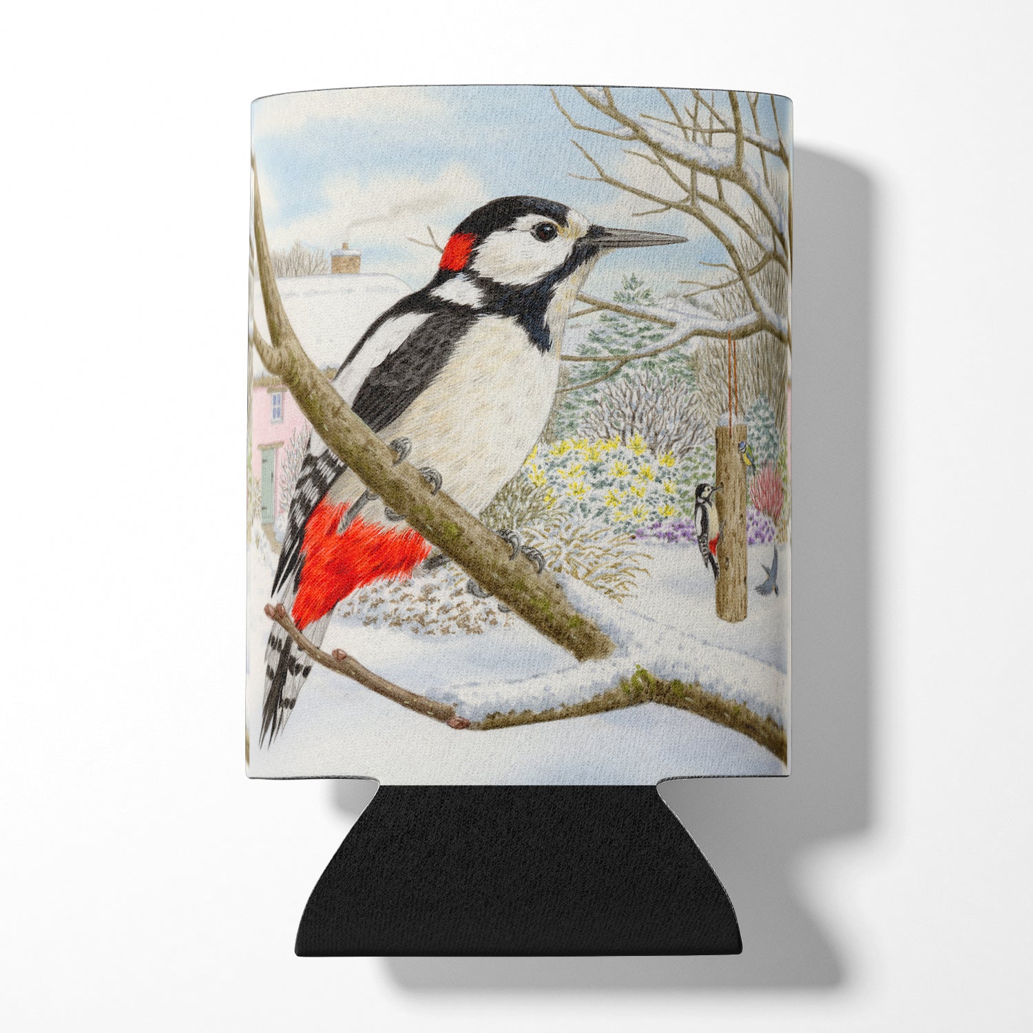 Spotted Woodpecker by Sarah Adams Can or Bottle Hugger ASAD0701CC.