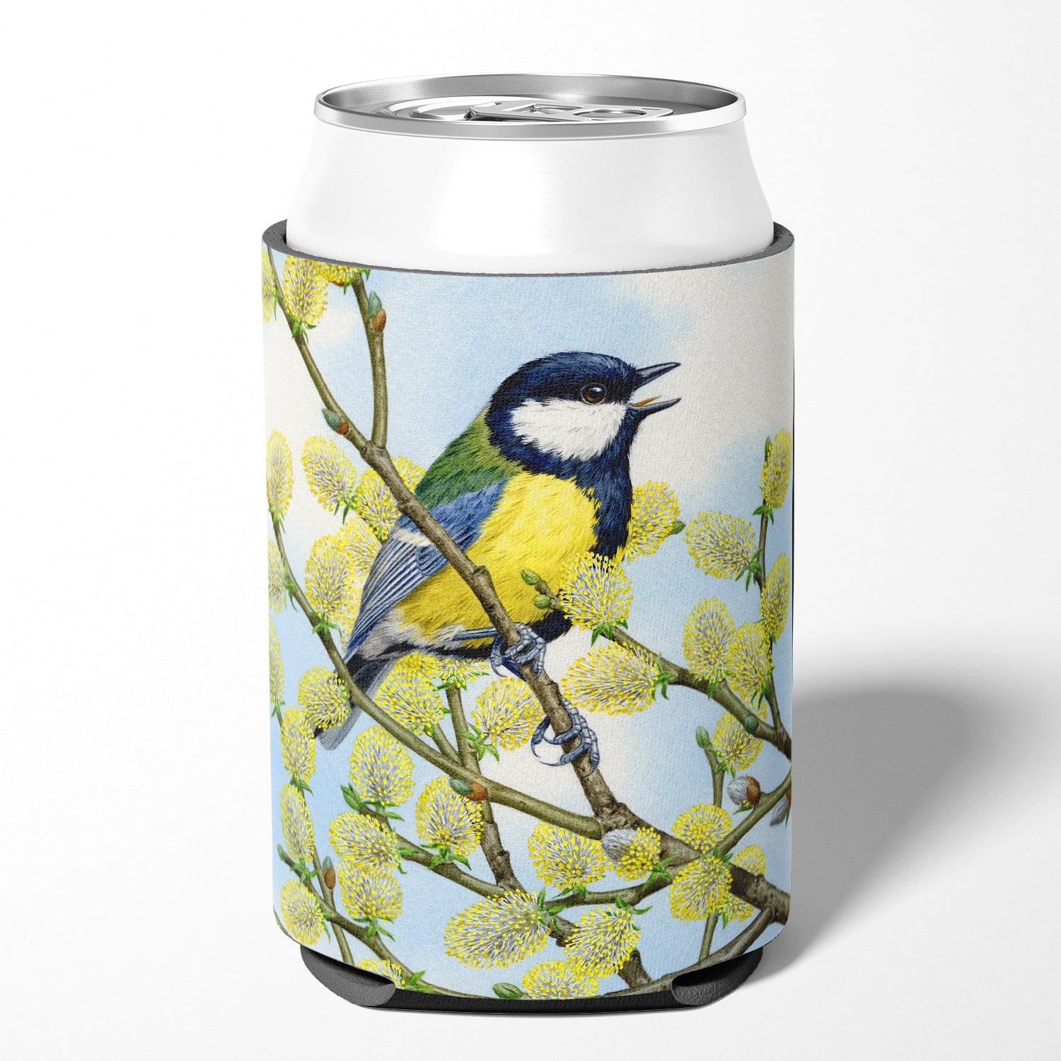 Eurasian Blue Tit by Sarah Adams Can or Bottle Hugger ASAD0777CC.