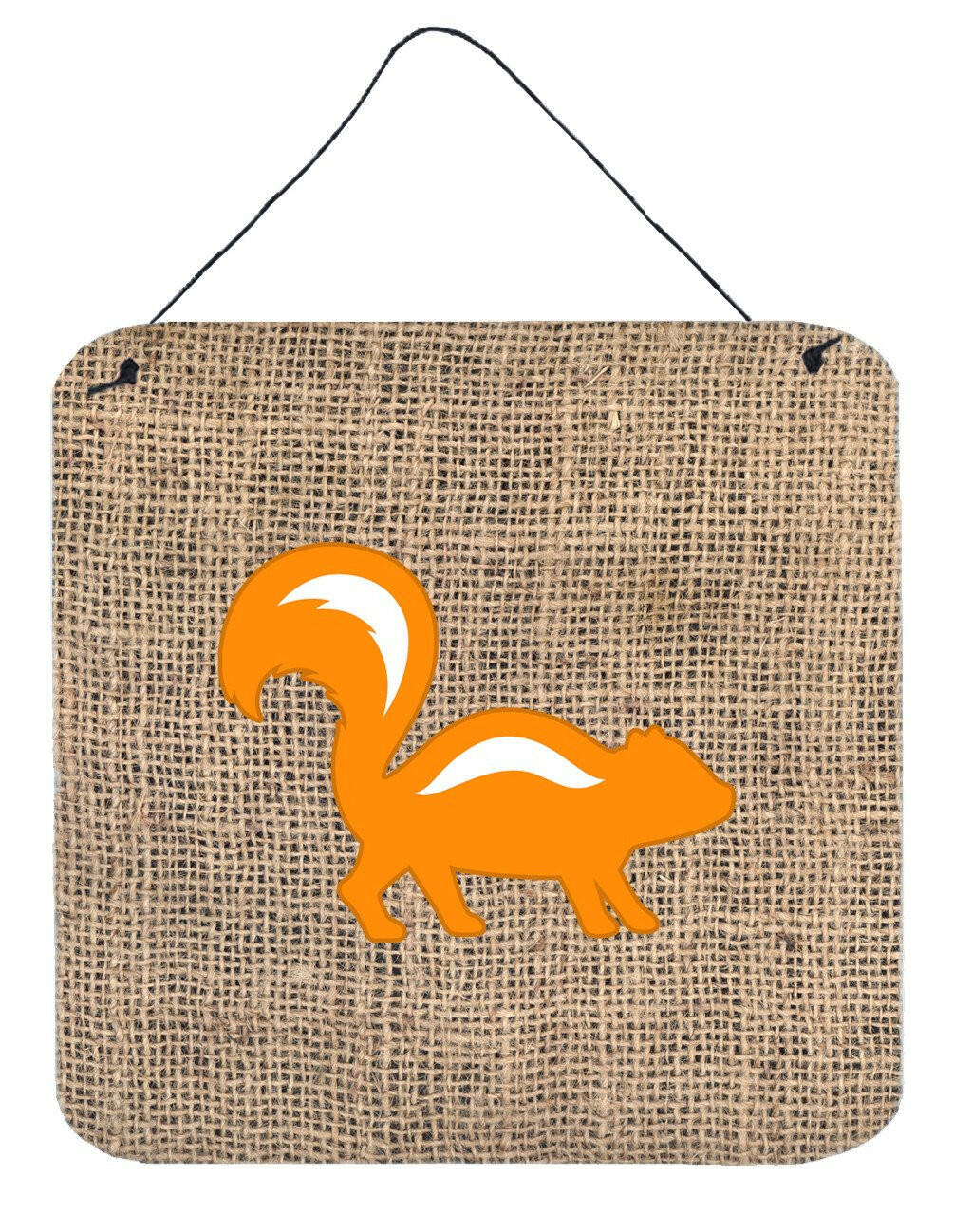 Skunk Burlap and Orange Aluminium Metal Wall or Door Hanging Prints BB1125 by Caroline's Treasures