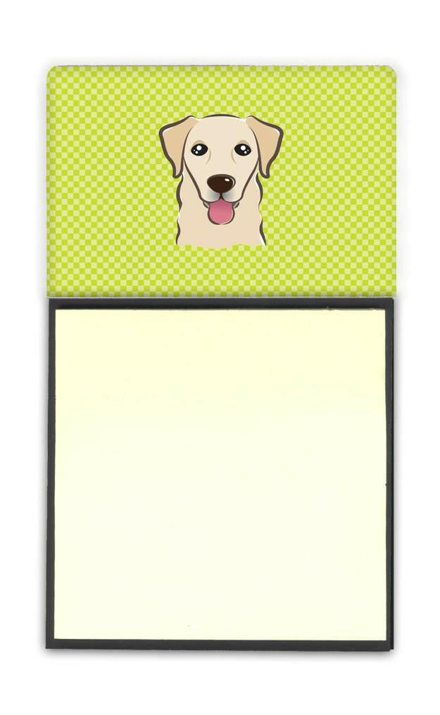 Lime Golden Retriever Refiillable Sticky Note Holder Postit Note Dispenser by Caroline&#39;s Treasures