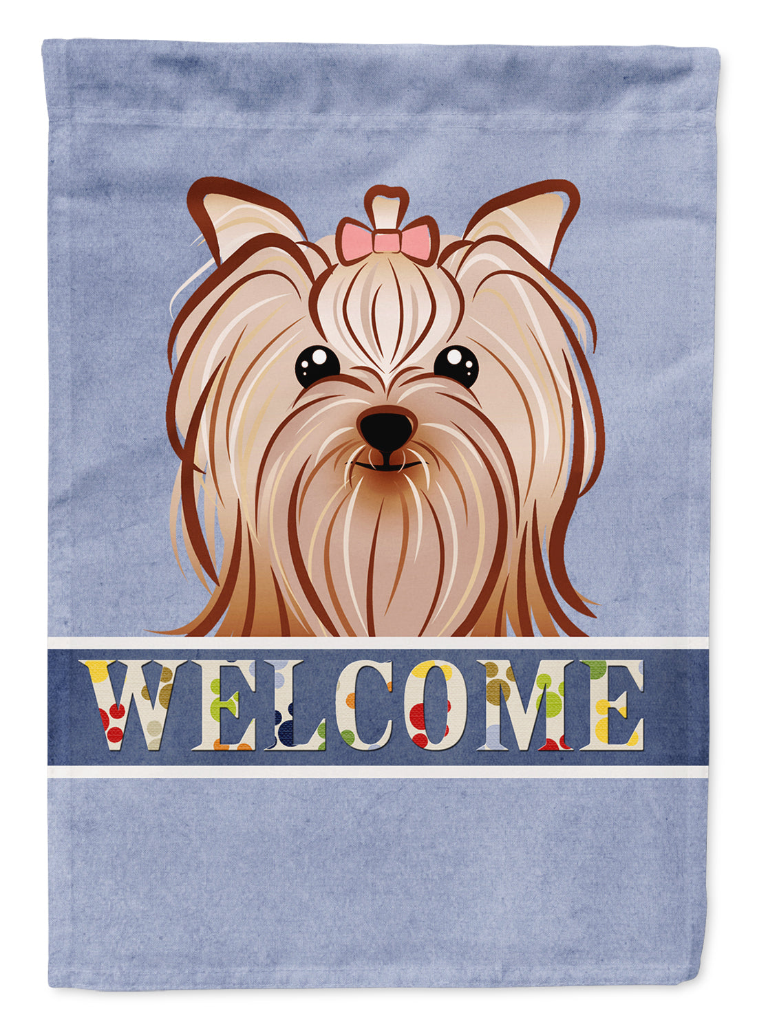 Yorkie Yorkshire Terrier Welcome Flag Garden Size BB1390GF.