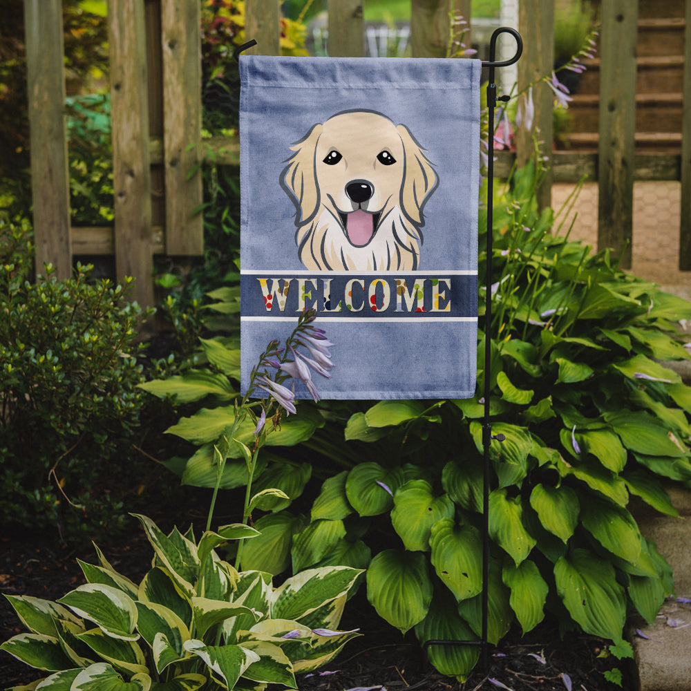 Golden Retriever Welcome Flag Garden Size BB1391GF.