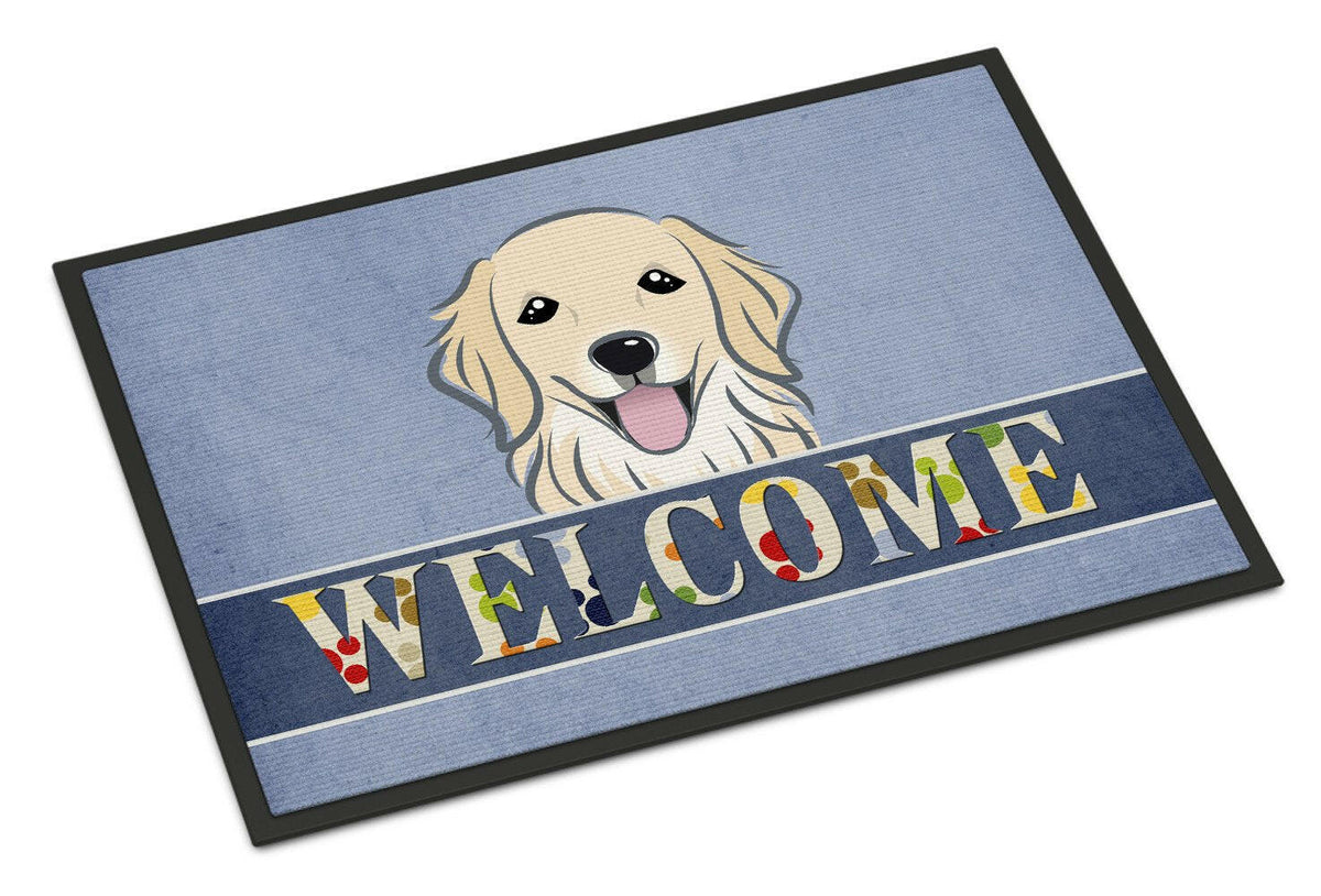 Golden Retriever Welcome Indoor or Outdoor Mat 24x36 BB1391JMAT - the-store.com