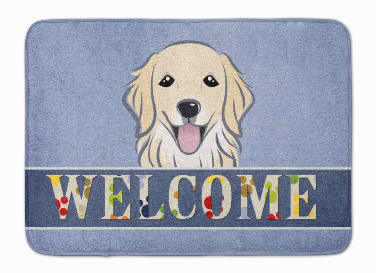 Golden Retriever Welcome Machine Washable Memory Foam Mat BB1391RUG - the-store.com