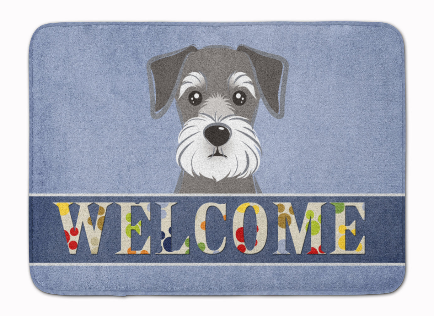 Schnauzer Welcome Machine Washable Memory Foam Mat BB1392RUG - the-store.com