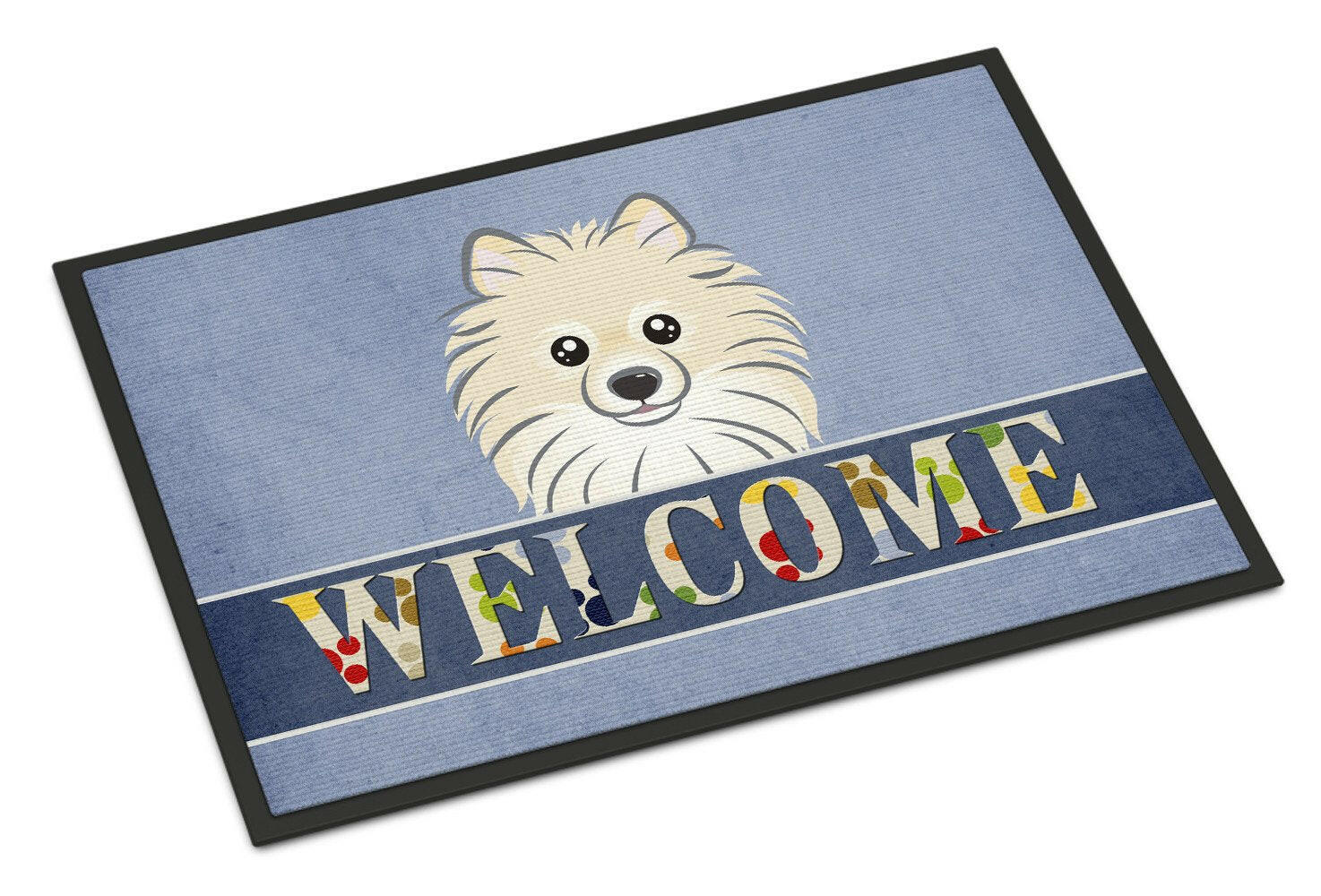 Pomeranian Welcome Indoor or Outdoor Mat 24x36 BB1393JMAT - the-store.com