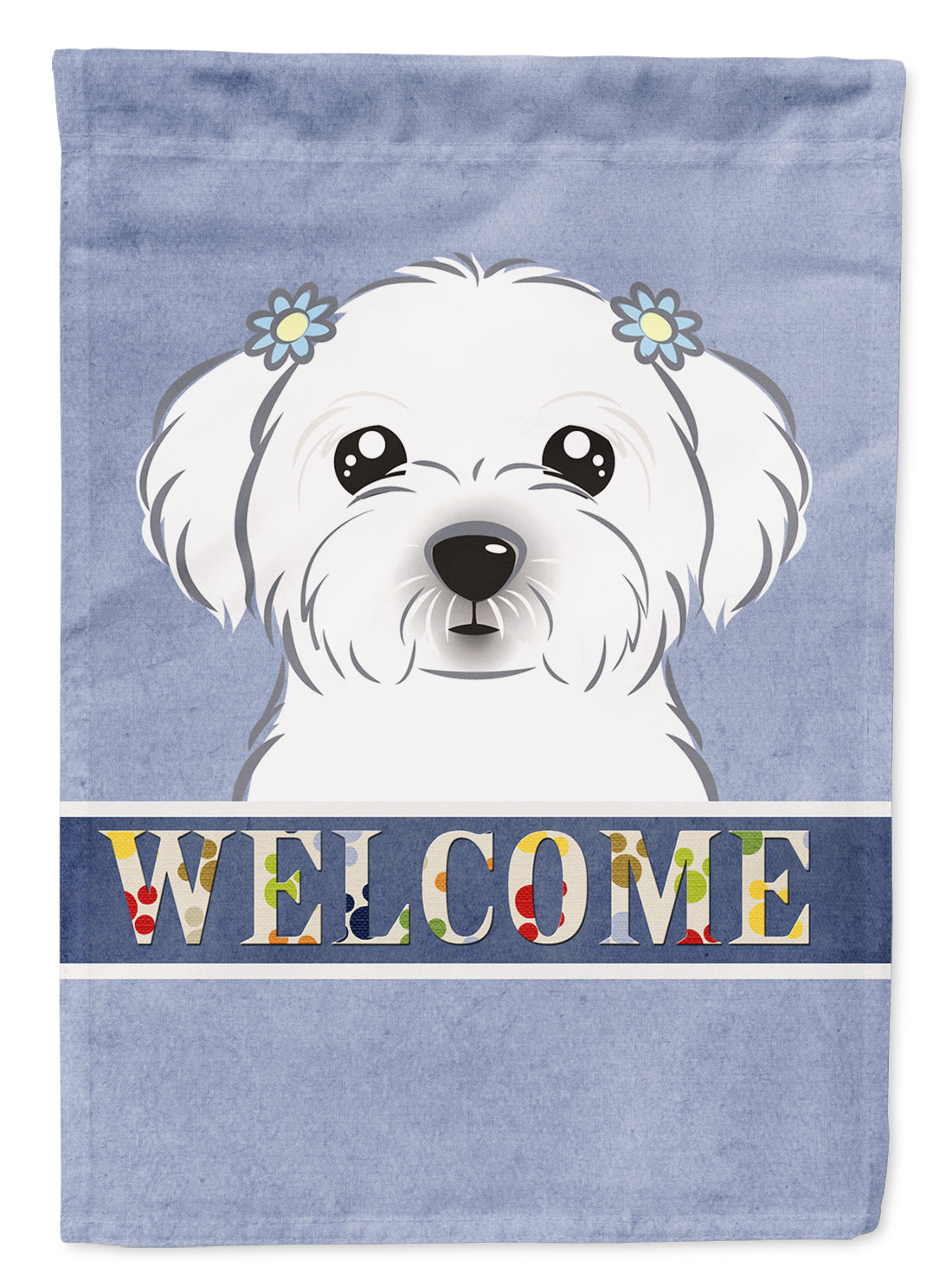 Maltese Welcome Flag Garden Size BB1394GF.