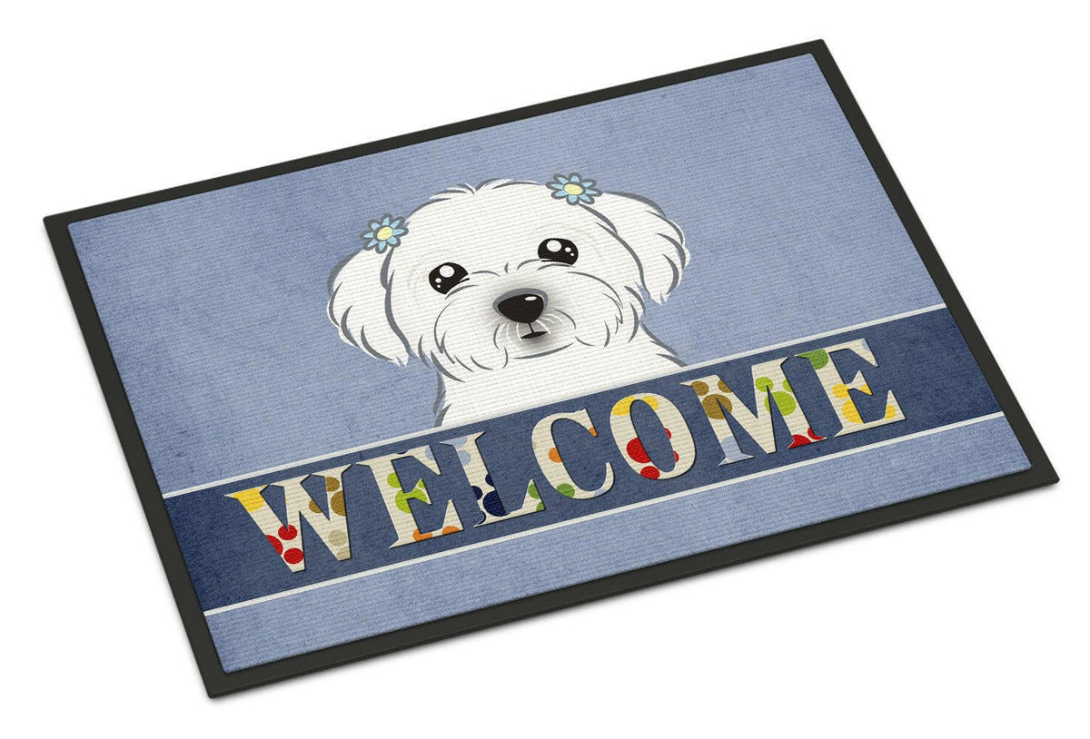 Maltese Welcome Indoor or Outdoor Mat 24x36 BB1394JMAT - the-store.com