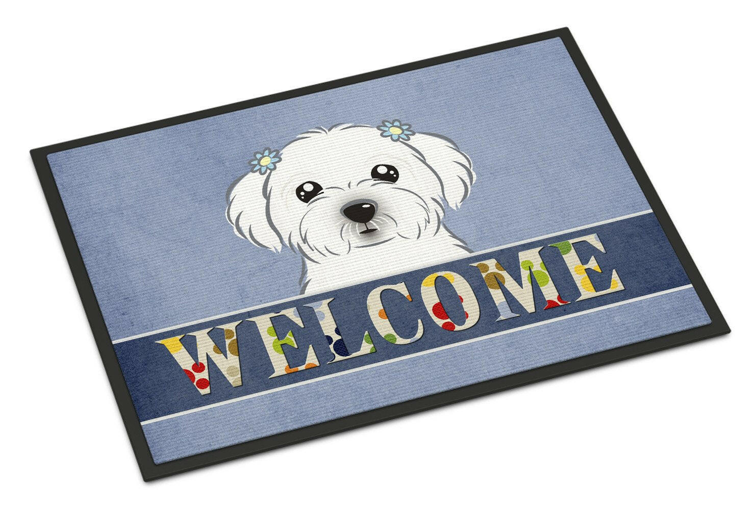 Maltese Welcome Indoor or Outdoor Mat 18x27 BB1394MAT - the-store.com