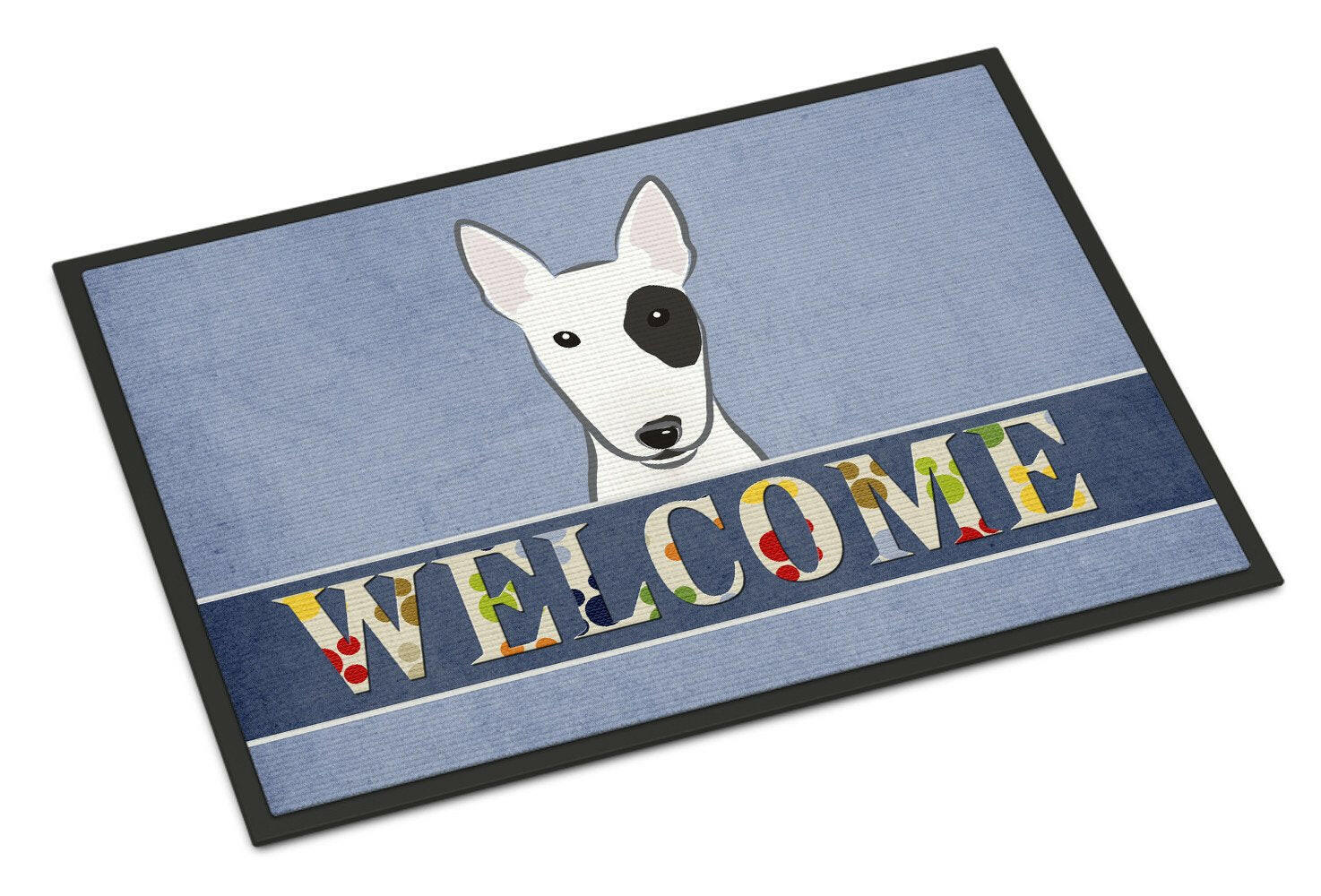 Bull Terrier Welcome Indoor or Outdoor Mat 18x27 BB1395MAT - the-store.com