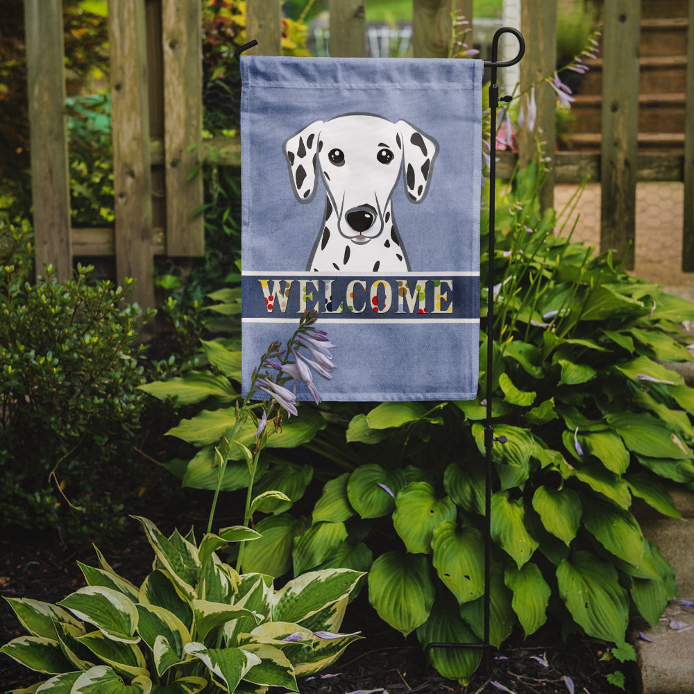 Dalmatian Welcome Flag Garden Size BB1396GF.