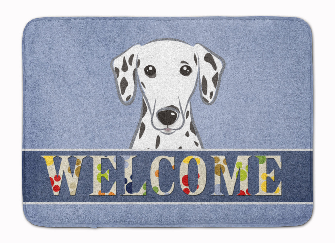 Dalmatian Welcome Machine Washable Memory Foam Mat BB1396RUG - the-store.com