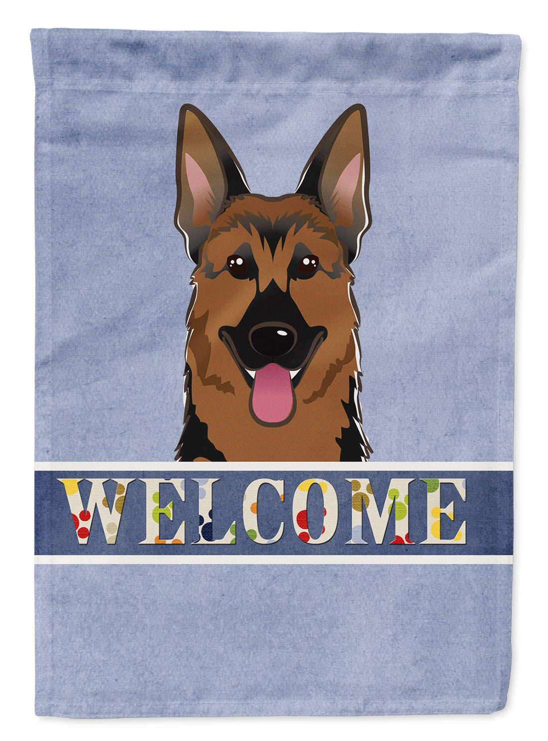 German Shepherd Welcome Flag Garden Size BB1397GF.