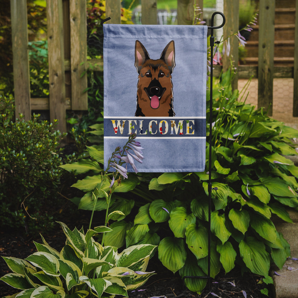 German Shepherd Welcome Flag Garden Size BB1397GF.