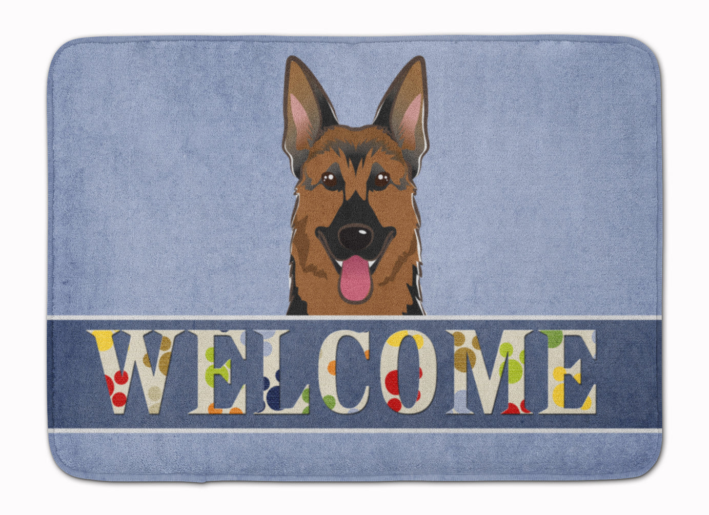 German Shepherd Welcome Machine Washable Memory Foam Mat BB1397RUG - the-store.com