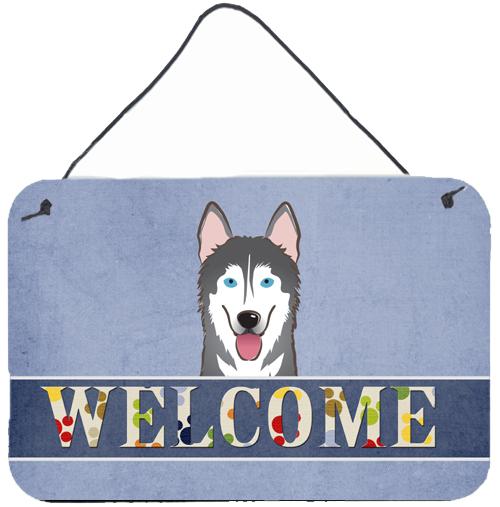 Alaskan Malamute Welcome Wall or Door Hanging Prints BB1404DS812 by Caroline's Treasures