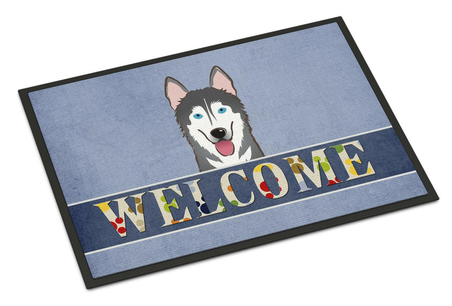 Alaskan Malamute Welcome Indoor or Outdoor Mat 18x27 BB1404MAT - the-store.com